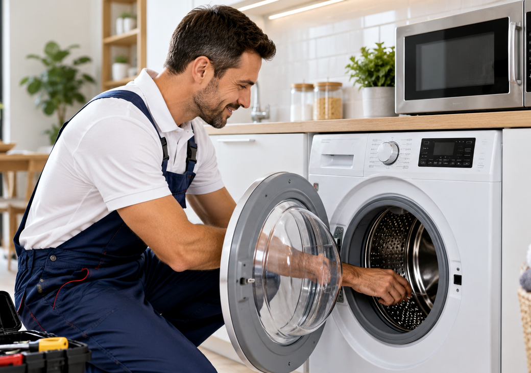 Washing machine setup